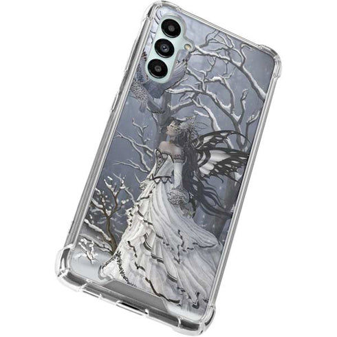 Fairy with Owl in Snow by Nene Thomas Galaxy A15 5G Clear Case